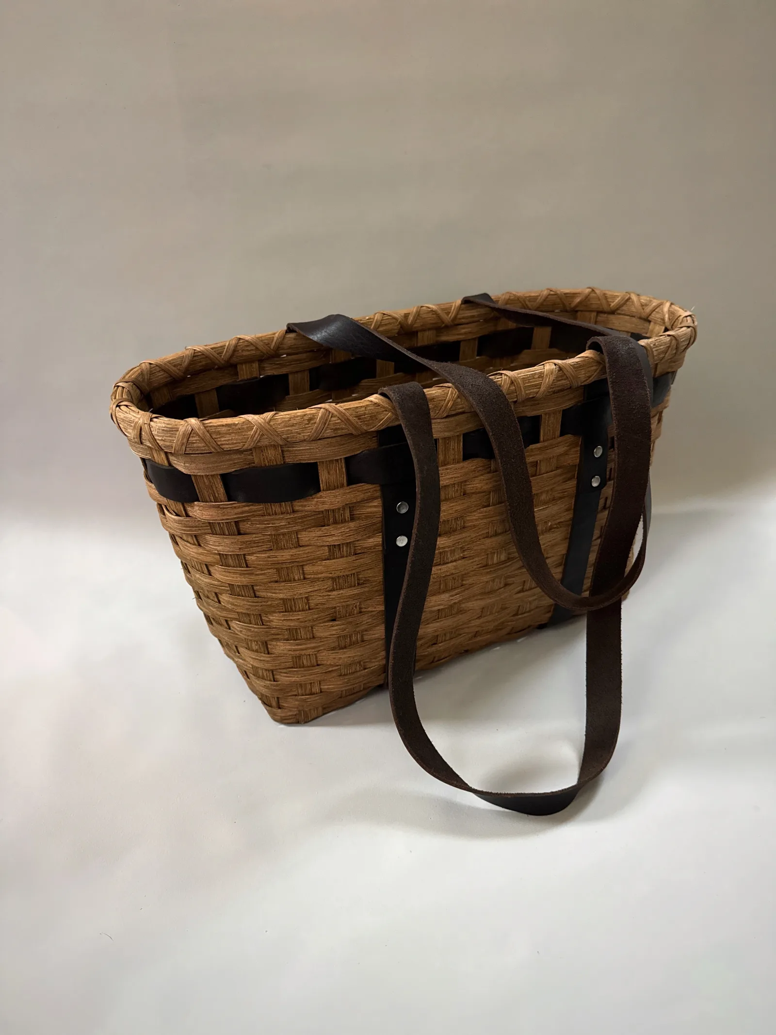 Shoulder Leather Handled Tote — image 5