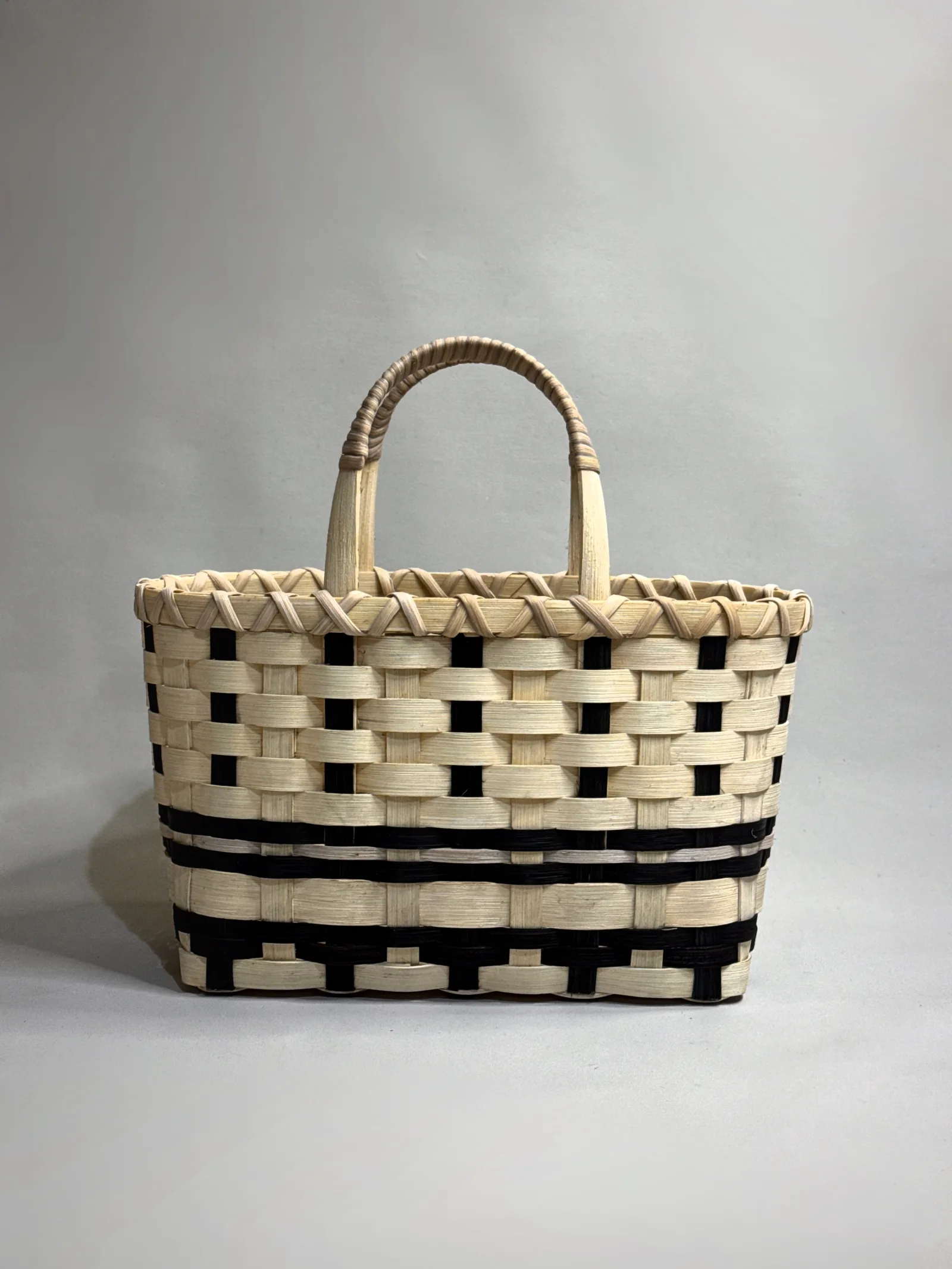 Heritage Striped Tote Basket — image 2