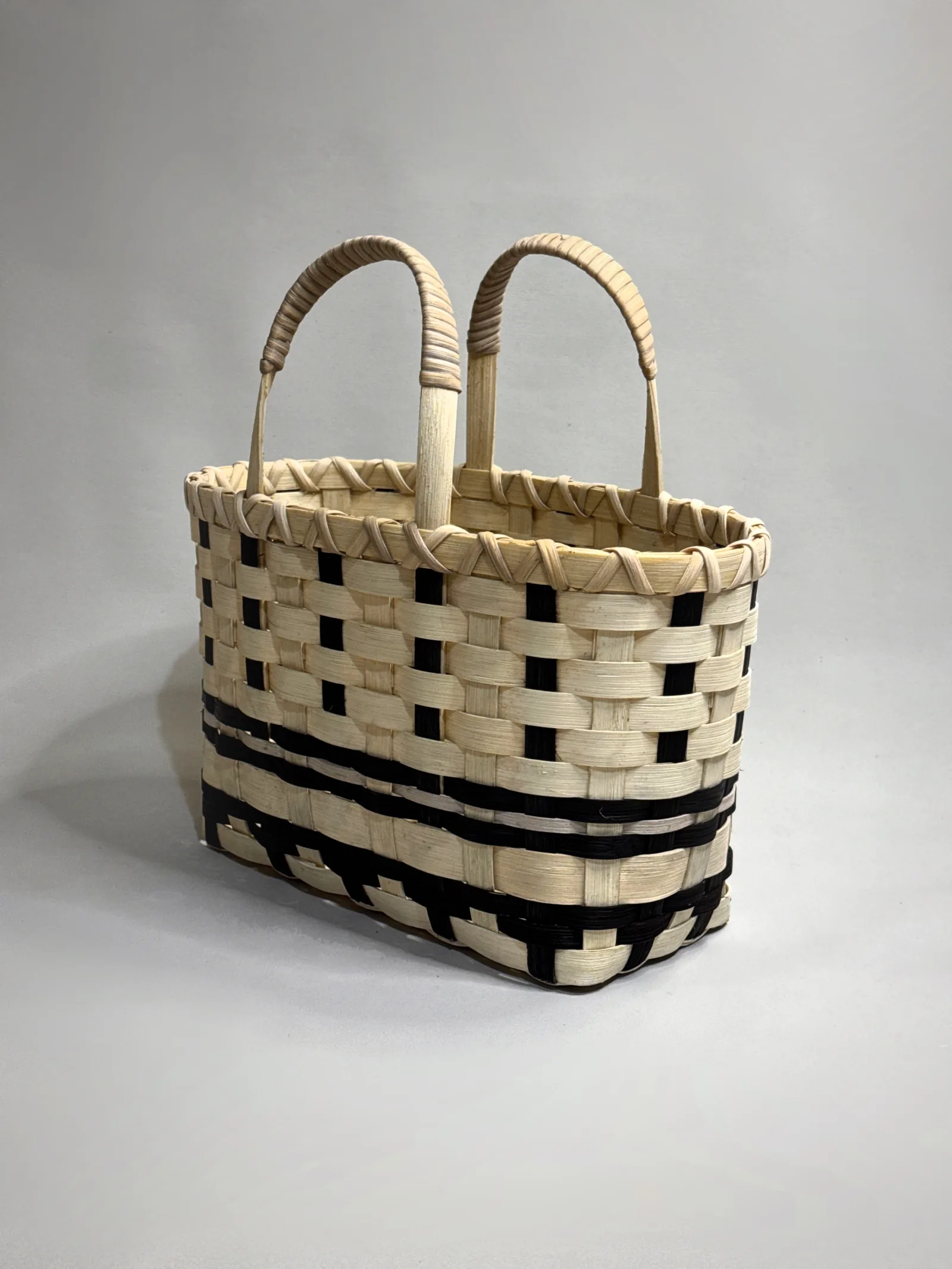 Heritage Striped Tote Basket — image 3